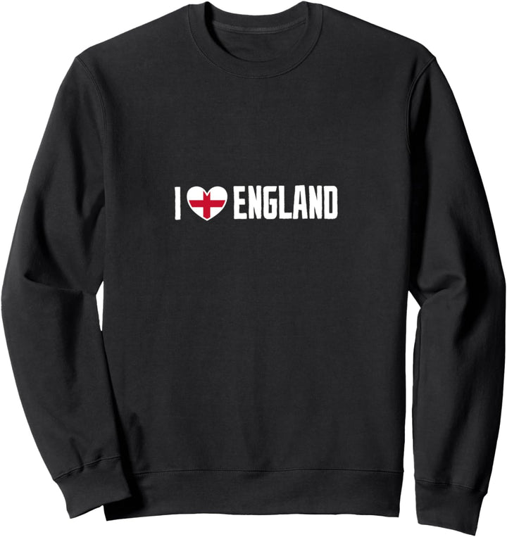 i love England Engländer United Kingdom London Fahne Sweatshirt