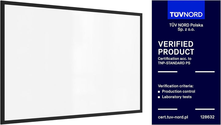 ALLboards Whiteboard mit schwarzem Rahmen 90x60cm Magnettafel Weiss Magnetisch, Trocken Abwischbar