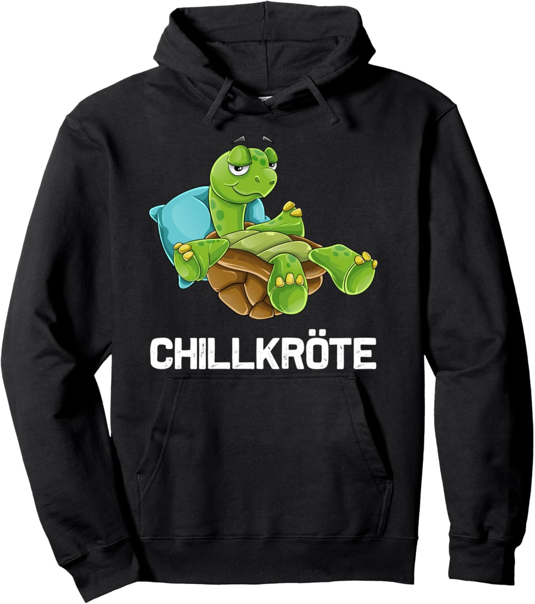 Chillkröte Spruch Schlafen Relax Chill Schildkröten Pullover Hoodie