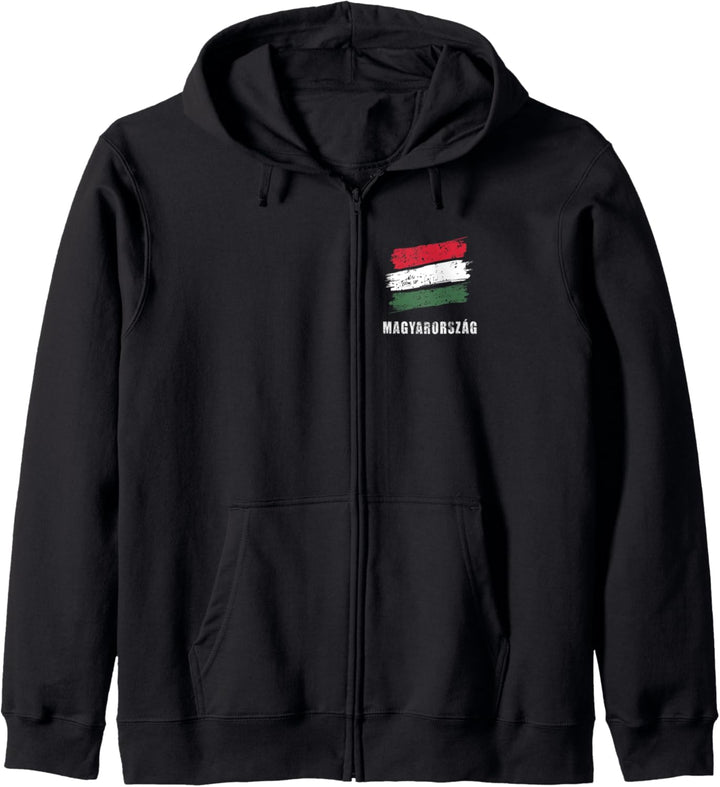 Ungarn, Flagge Ungarns, Ungarn-Flagge. Kapuzenjacke
