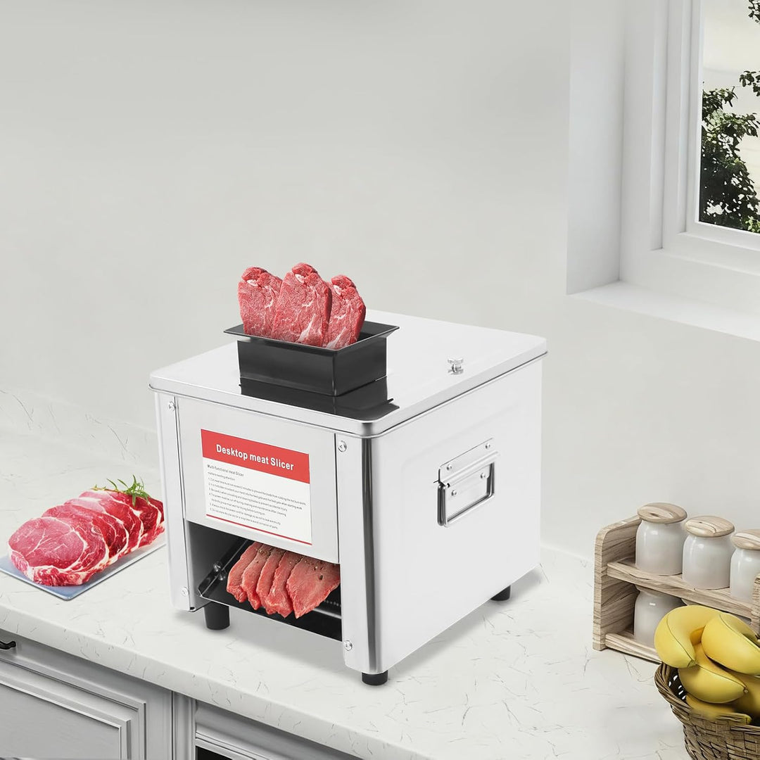 Elektrischer Fleischwolf, 850 W, elektrischer Fleischwolf aus Edelstahl mit Schneideplatte zum Schne