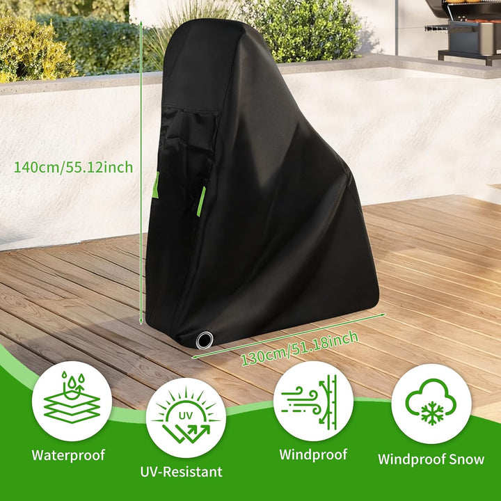 Elektromobil Abdeckhauben 140x130 cm,Scooter Abdeckplane 420D Oxford Schützen vor Staub Schmutz Schn