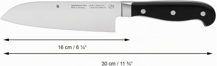 WMF Spitzenklasse Plus Santoku Messer 30 cm, Made in Germany, Messer geschmiedet, Performance Cut, S