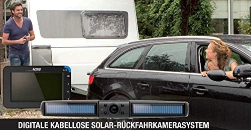 Pro User Solar Rückfahrkamerasystem DRC4310 SOLAR: digitales kabelloses Funk-Rückfahrkamera-Set mit