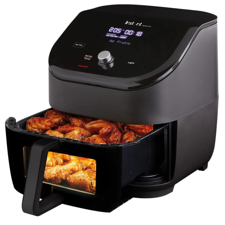 Instant Vortex Plus mit ClearCook - 5.7L Digitale Heissluftfritteuse, Schwarz, 6-in-1 Smart-Programm