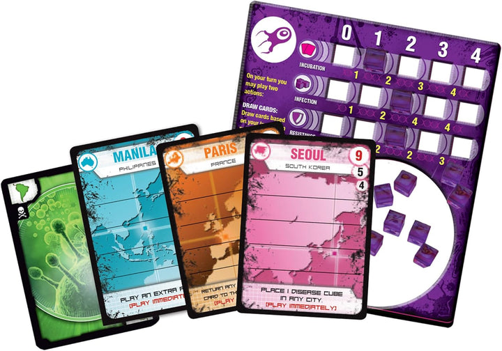 Z-Man Games , Pandemic Contagion, Board Game, Ages 14+, for 2 to 4 Players, 40 Minutes Playing Time