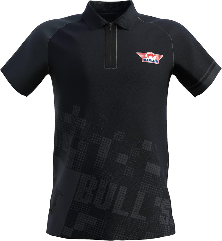 Bull's Plain Black Polo XXXL