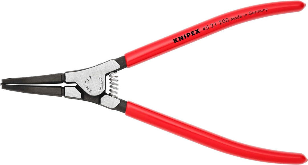 Knipex Montagezange für Sprengringe auf Wellen brüniert, mit Kunststoff überzogen 200 mm 45 21 200