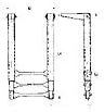 Teleskop-Badeleiter zur Plattformmontage, 410-870mm