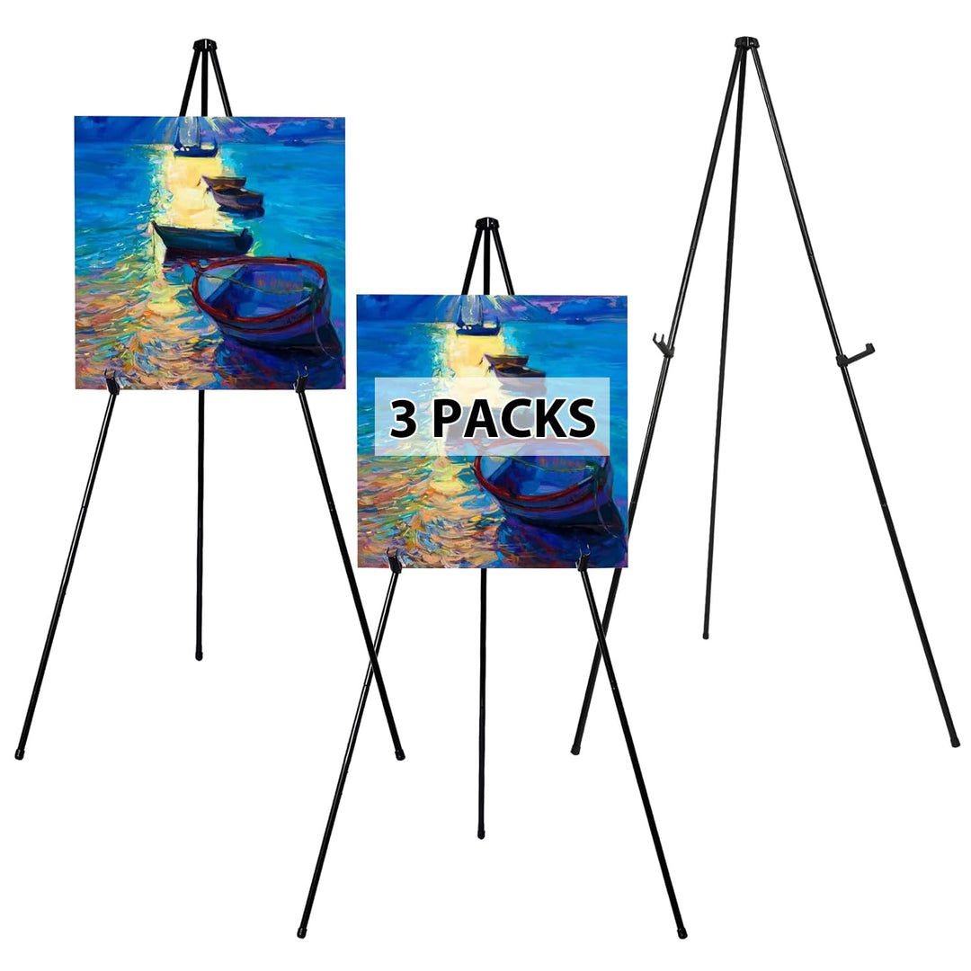 Staffelei, Ständer, schwarz, Staffelei, Kunst-Display, Stativ, zusammenklappbare Bodenstaffelei, lei