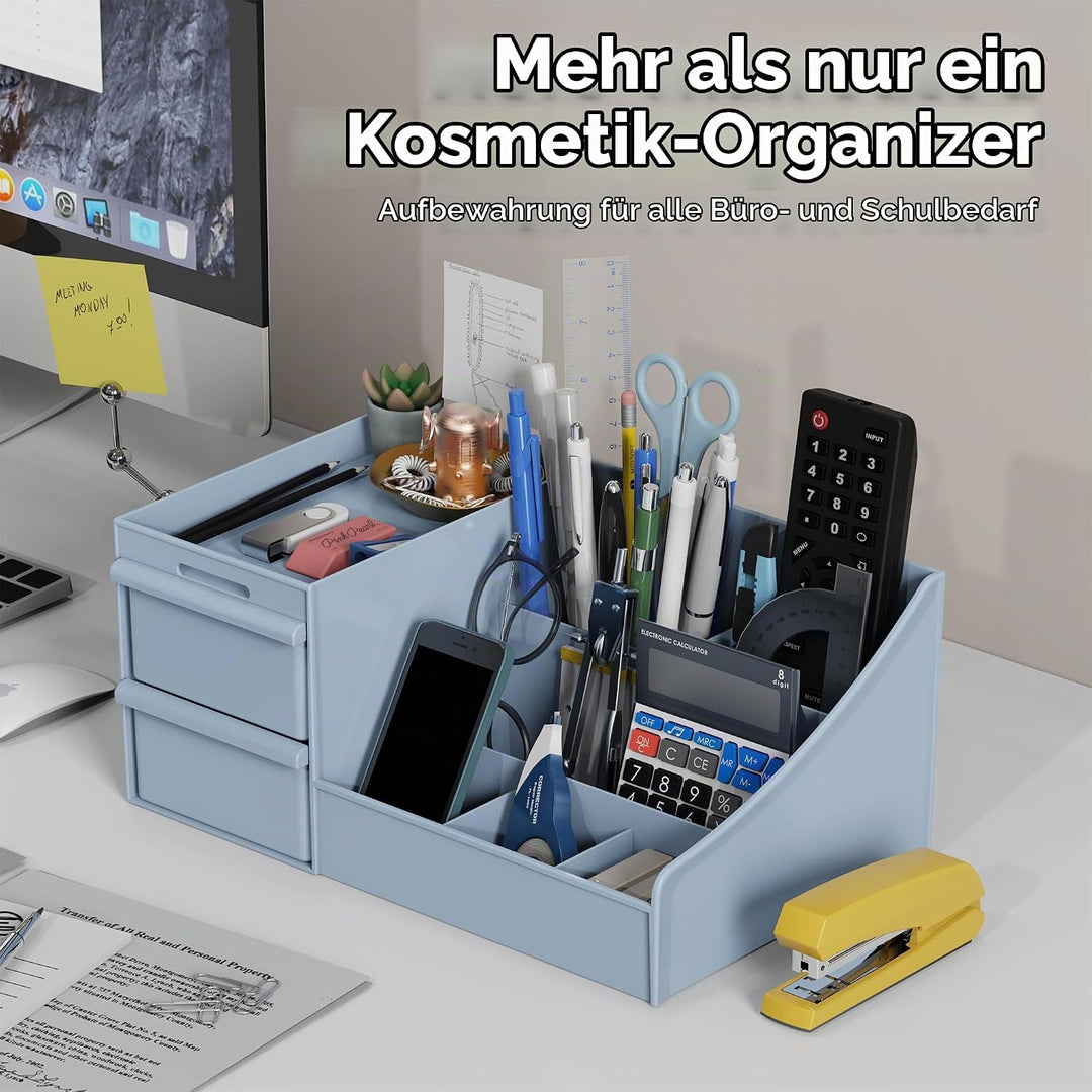 Make Up Kosmetik Organizer mit Schubladen, Makeup Organizer Aufbewahrung Kosmetikbox für Waschtische