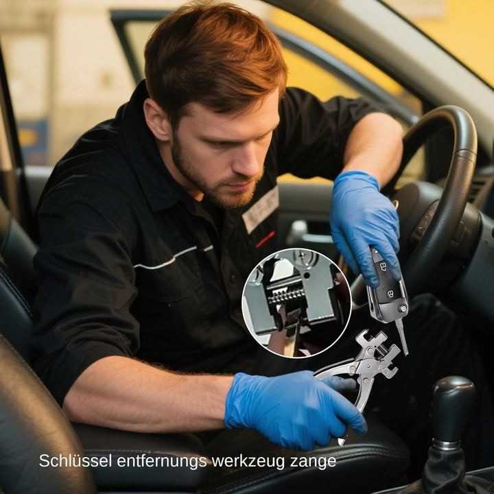Autoschlüssel-Entferner Werkzeug, Robuste KFZ-Reparaturzange, Edelstahl-Zange für Schlüsselentfernun