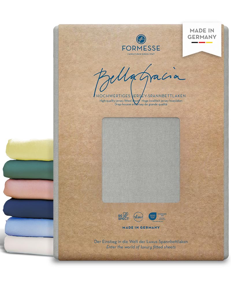 Formesse Spannbett Bella Gracia 180x200-200x220 hellgrau