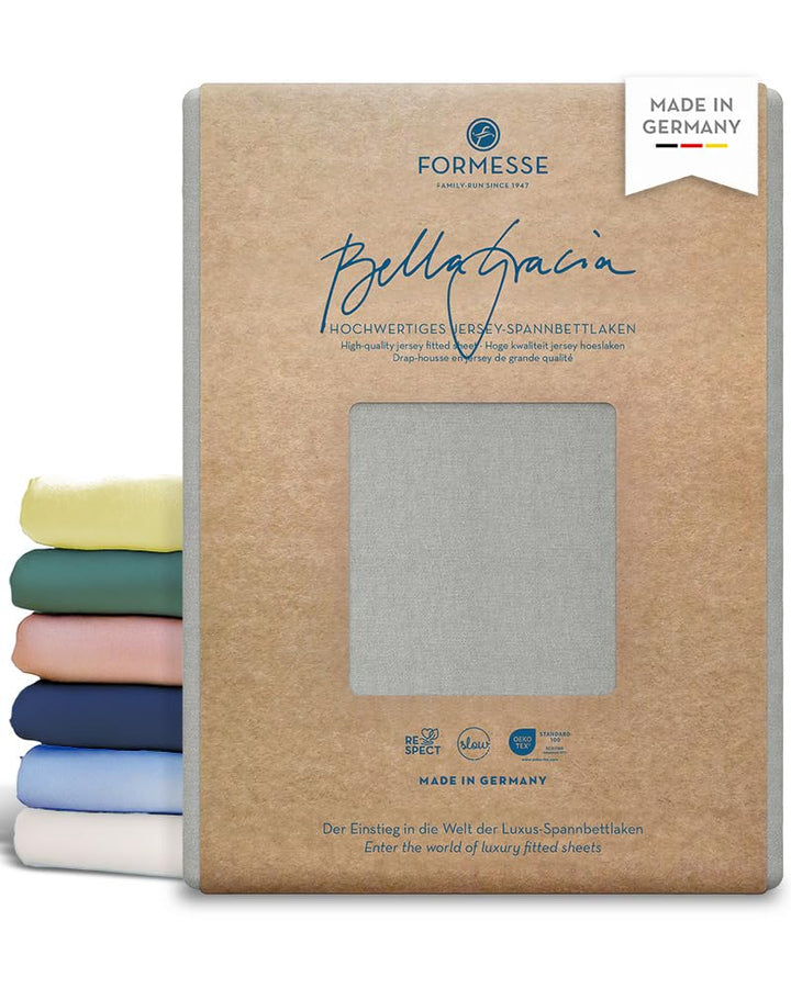 Formesse Spannbett Bella Gracia 180x200-200x220 hellgrau