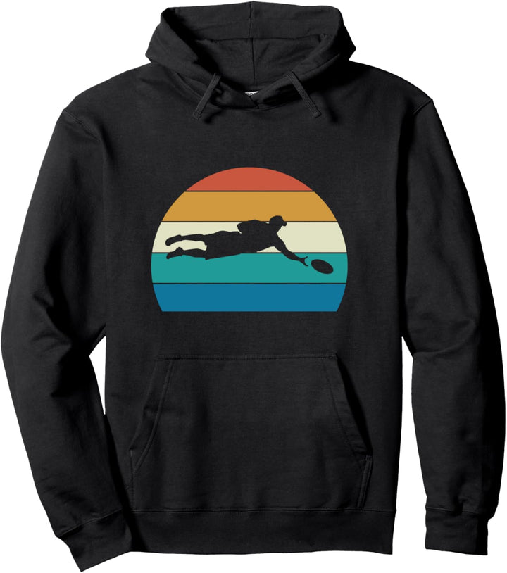 Vintage Ultimate Frisbee Golf Disc Sport Retro Sonnenuntergang Pullover Hoodie