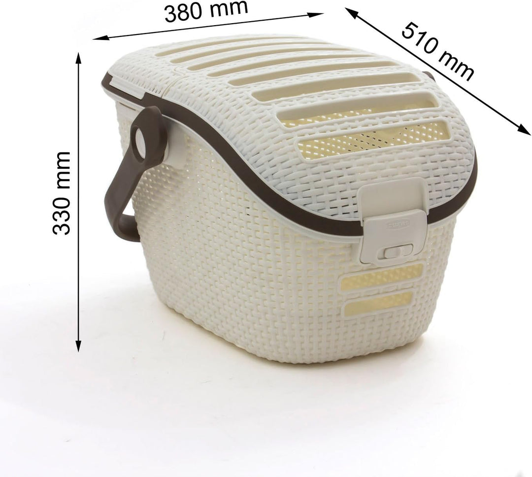 Transport- und Reisekorb STYLE für kleine Heim- und Kleintiere creme