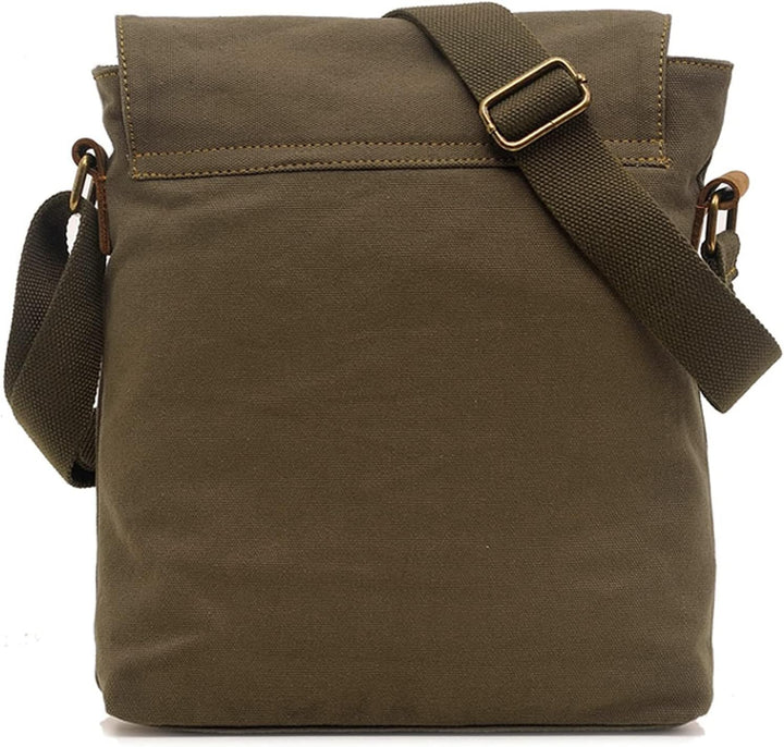 Sechunk Schultertaschen aus Segeltuch, Umhängetasche, Kuriertasche, Tagesrucksack für Damen und Herr