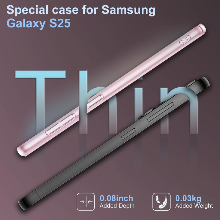Ultradünne Hülle für Samsung Galaxy S25 5G, Extrem Dünn Matte Finish S25 Handyhülle PC Schale [Anti-