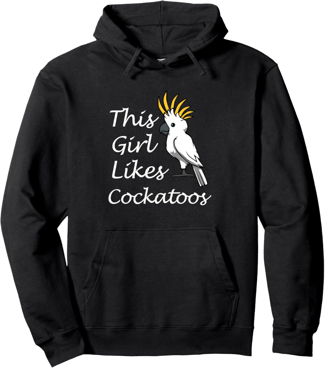 Mädchen mag Nymphensittiche und Kakadus Niedlicher Vogel Pullover Hoodie