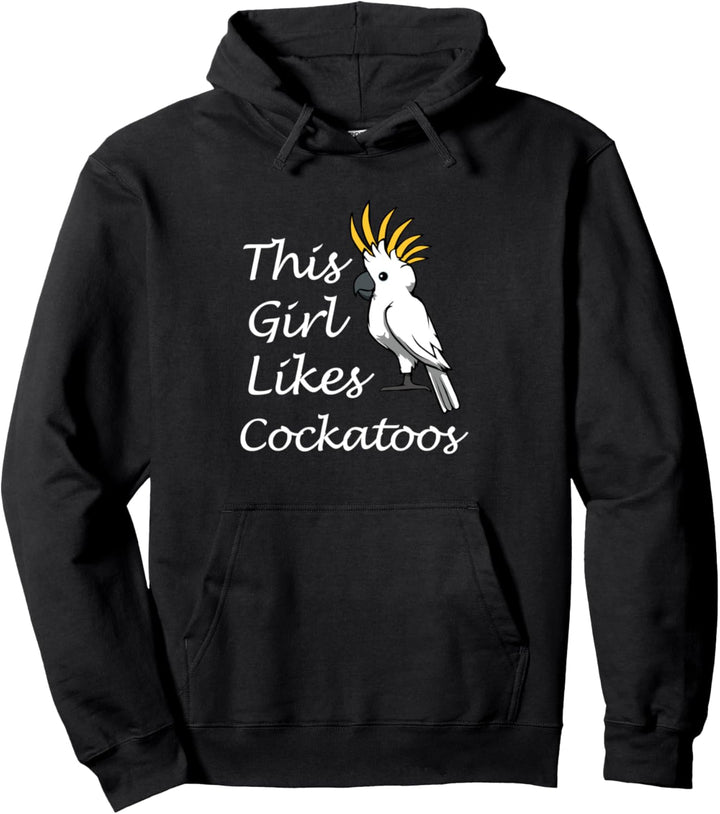Mädchen mag Nymphensittiche und Kakadus Niedlicher Vogel Pullover Hoodie