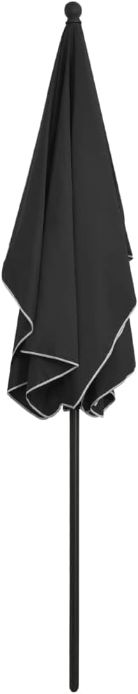 vidaXL Sonnenschirm mit Mast Kurbelsystem Gartenschirm Ampelschirm Balkonschirm Strandschirm Marktsc