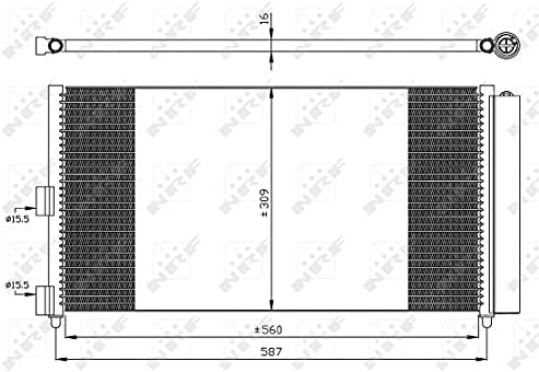 NRF 35500 Kondensator, Klimaanlage