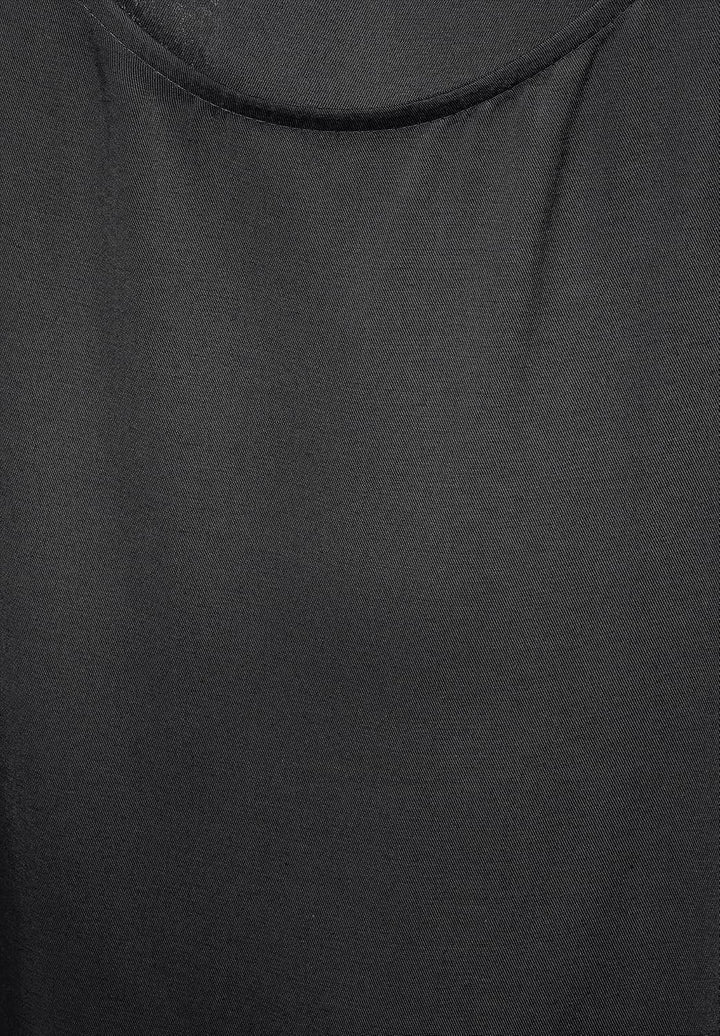 Street One Damen Top im Satin Look 34 Black (Schwarz), 34 Black (Schwarz)
