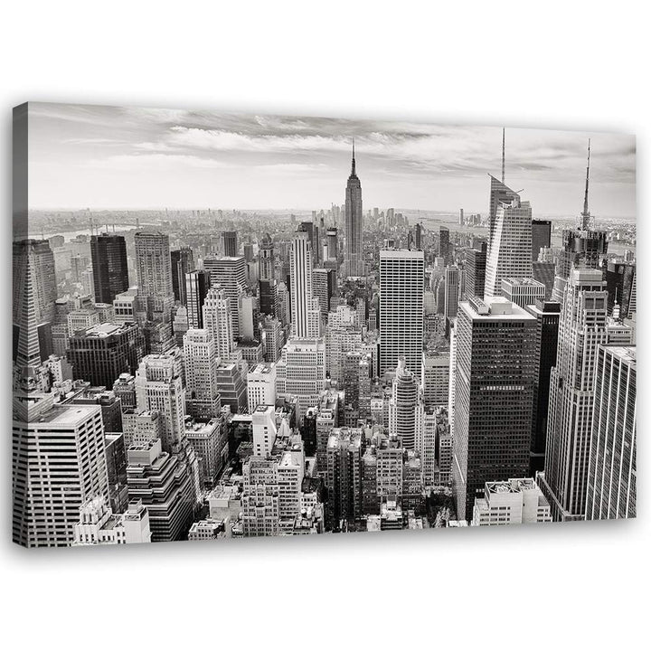 Feeby Leinwandbild Architektur Bild Kunstdruck schwarz-weiss 70x50 cm Leinwandbild 70x50 cm schwarz-