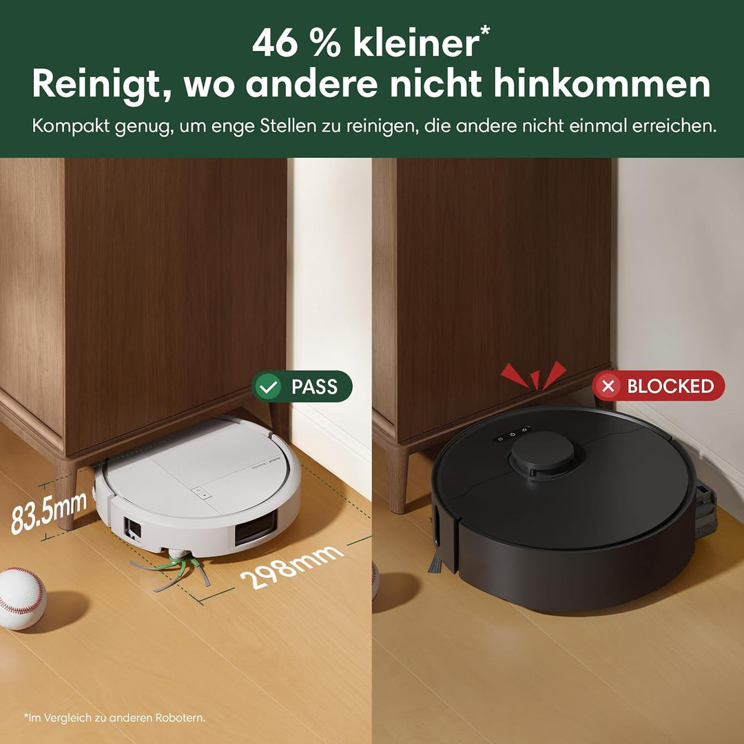 Roomba Plus 415 Saugroboter, AutoWash Basis, selbstreinigende Wischpads, Weiss