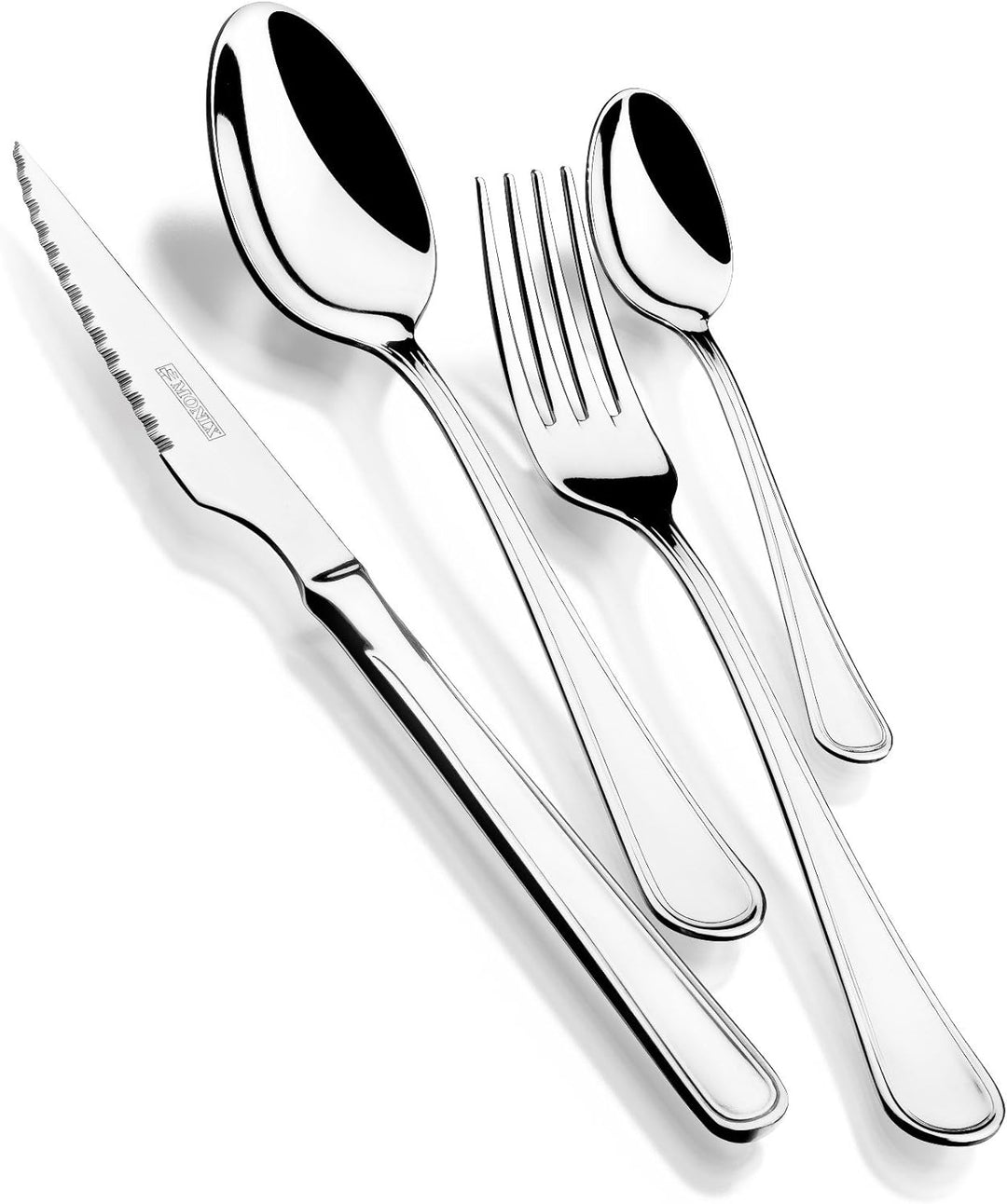 Monix Manila Set von 24 Stückguteckset, Edelstahl 18/10- 6 personen