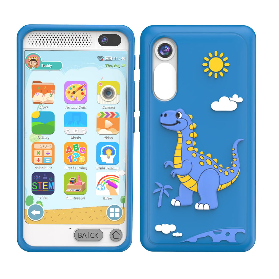 Kinder Handy Smartphone, Kinder Kamera Spielzeug mit Dual-Kamera, Weihnachten Geburtstag Geschenke a