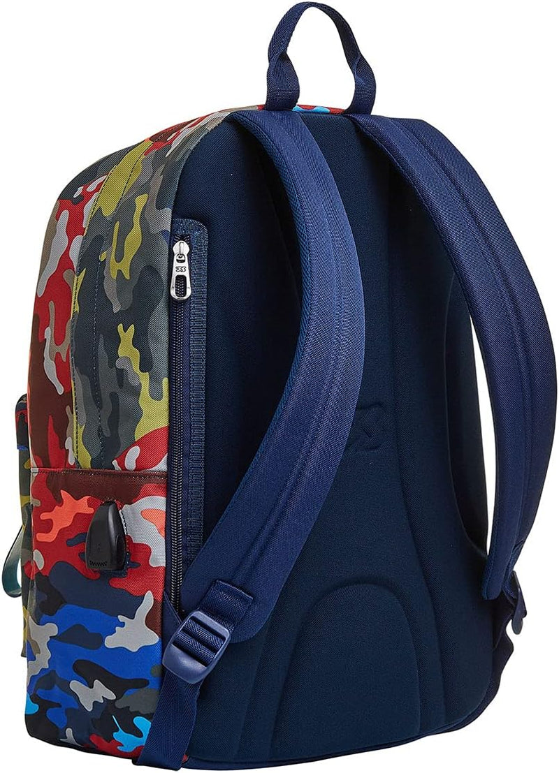 RUCKSACK ISCHOOLPACK SEVEN Geräumige Schultasche für Teenager, Mädchen und Jungen, mit Laptopfach &