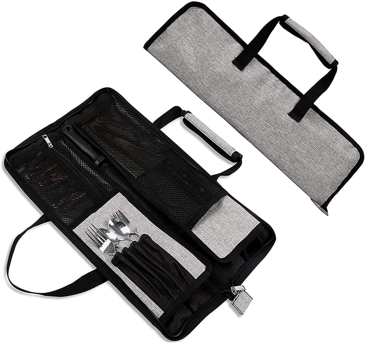 YWYHHM Messertasche, Messer-Rolltasche Kochmesser Rolltasche Messerkoffer mit 13 Fächern für Messer