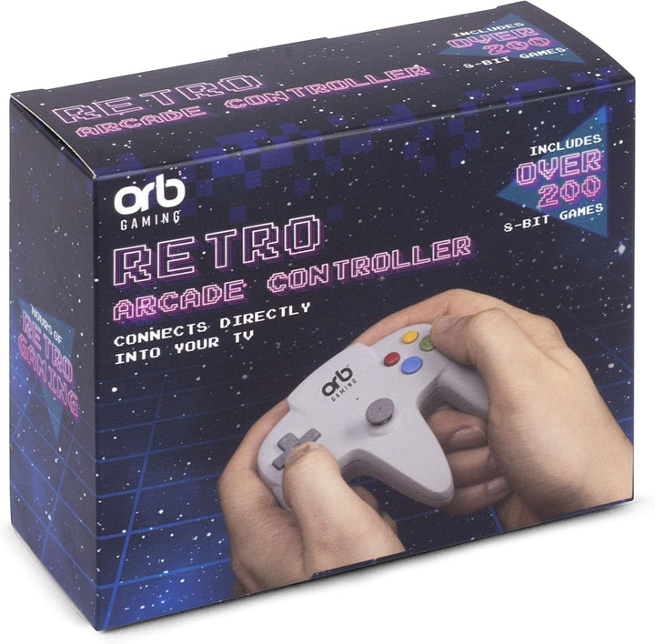 Orb - Retro Arcade Game Controler – inkl. 200 x 8Bit Spiele - Anschluss an TV
