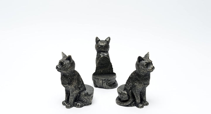 Potty Feet Kübelfüsse Katze 3er-Set Sitzende Katze, Sitzende Katze