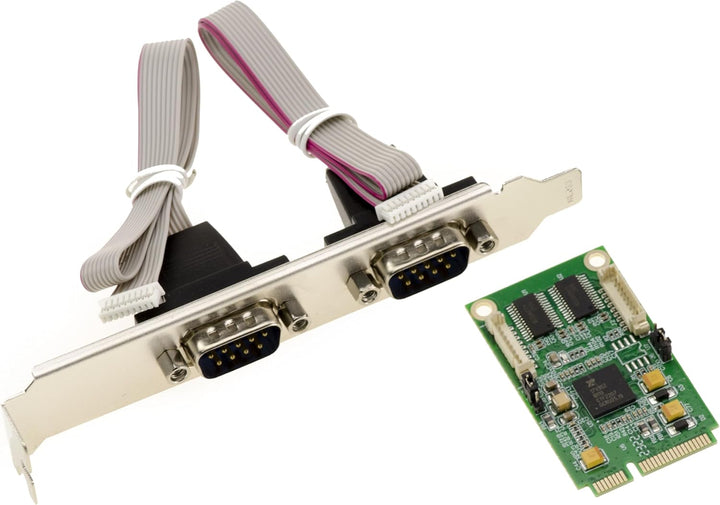 KALEA-INFORMATIQUE Mini PCI Express Serial 2 Ports COM RS232 - DB9 FICHES Controller-Karte mit EXAR