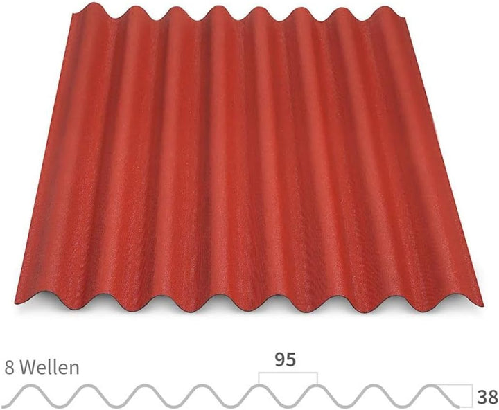 Onduline Easyline Bitumenwellplatte, 1000mmx760mm Schwarz