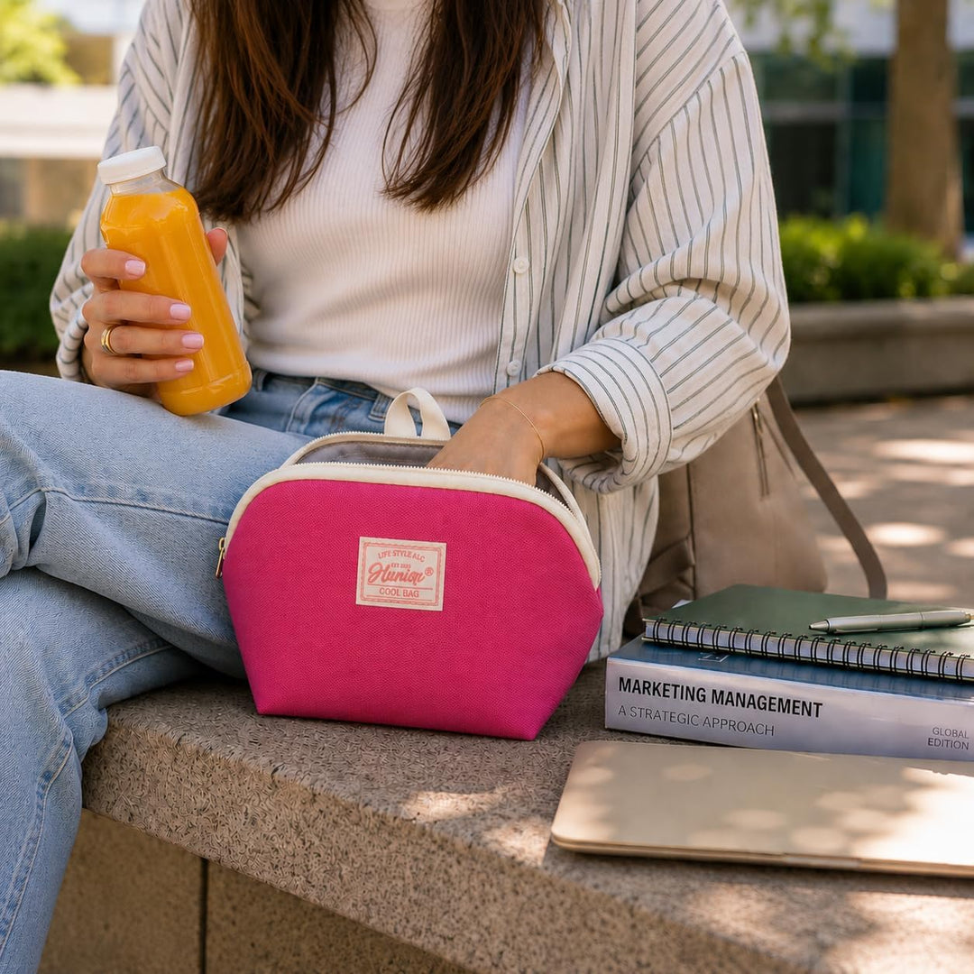 Cool Bag - Kühlrucksack Klein - Lunchtasche Damen - Mini Kühlbox - Lunch Tasche Damen - Meal Prep Ta