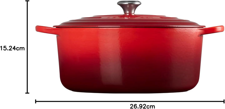 Le Creuset Signature Gusseisen-Bräter mit Deckel, Ø 34 cm, Rund, Für alle Herdarten und Induktion ge