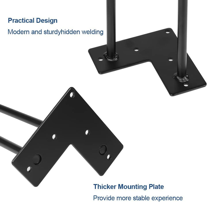 Ikodm 4er Set Hairpin Legs 72cm Möbelfüsse, Austauschbare Tisch &Schrank Beine Haarnadelbeine möbelb