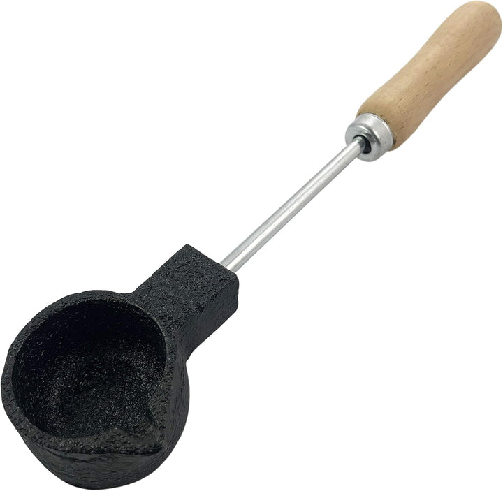 Sandguss-Schmuck-Set, traditioneller Flachmann / Schmelztopf / 2 kg Sandguss