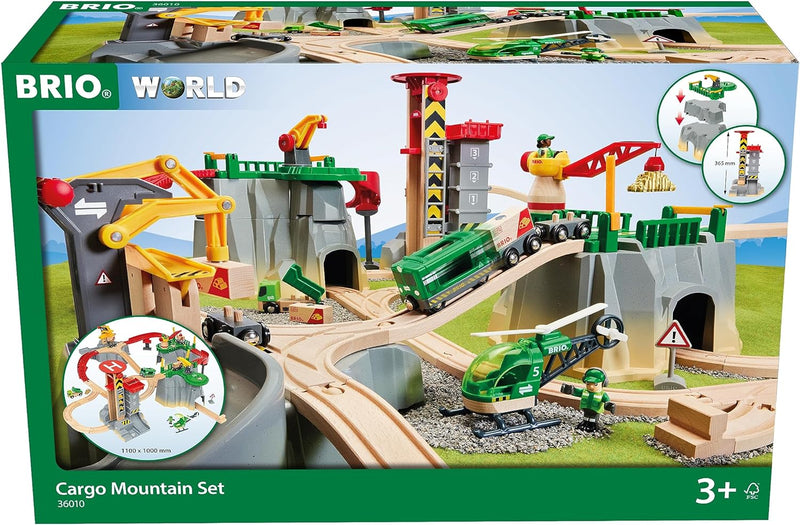 BRIO World 36010 Gebirgs-Frachten Set Deluxe - Eisenbahn-Spass auf Mehreren Ebenen & World 33510 IR