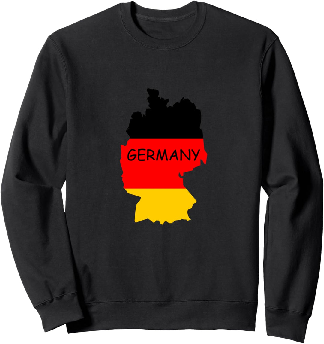 Flaggenkarte Deutschland Sweatshirt
