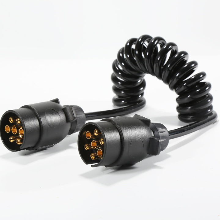 Anhänger Verlängerungskabel Spiralkabel 7polig 12v Anhängerkabel 1.7meters Kabel für Anhänger Licht