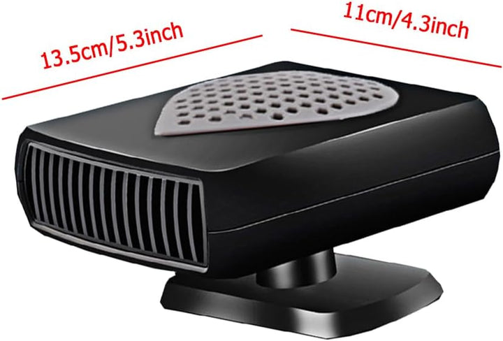 Riloer 2 in 1 tragbare Autoheizung, schnell heizbare Autoentfroster, heisser und kalter Autolüfter m