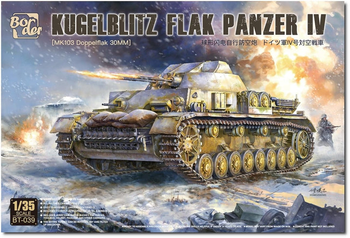 Border Model BT-039 3cm Flakpanzer IV Kugelblitz Massstab 1:35 Modellbau Plastikbausatz Panzer 1 35
