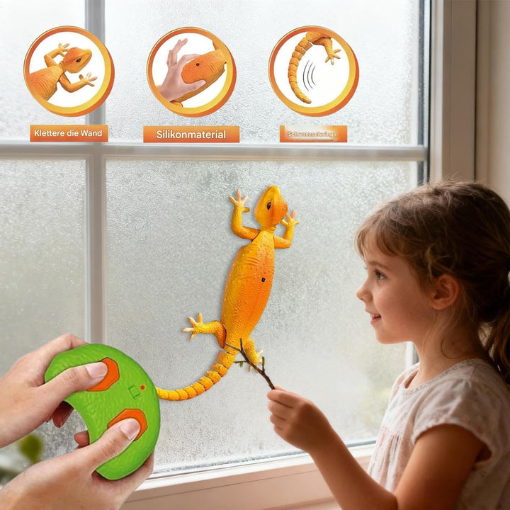 Gecko Spielzeug Wand - Wiederaufladbar Gecko Ferngesteuert | Kletternder Geckos Wand Und Decken | Si