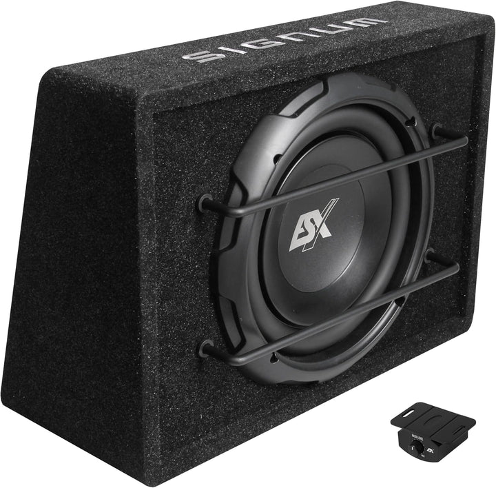 ESX SIGNUM SXB10A - 10“ (25 cm) aktiver Subwoofer | Aktiv Gehäuse-Subwoofer mit ALU-Membran