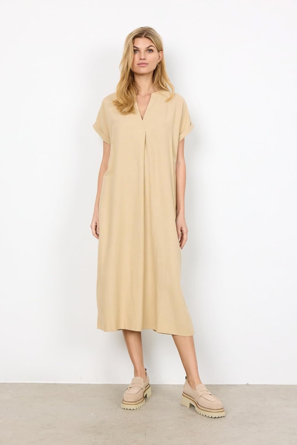 SOYACONCEPT Damen SC-INA 35 Kleid XL Sand, XL Sand