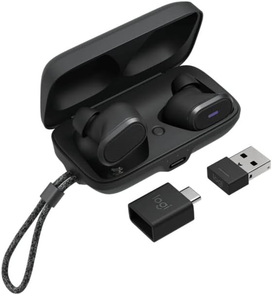 AusinÄ—s LOGITECH Zone True BelaidÄ—s - Graphite - 2.4GHZ/BT - PLUGC
